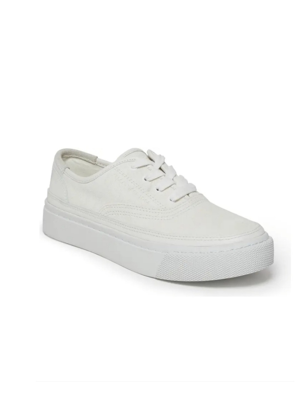 NEW AllSaints Bella Leather Low Top Sneakers Chalk White Size 8 US 38 EU